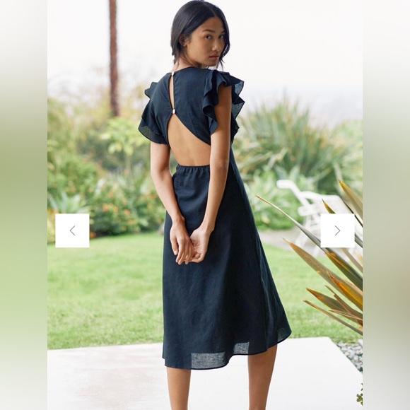 Charlie Holiday Dresses & Skirts - NWOT ANTHROPOLOGIE CHARLIE HOLIDAY Ruffled Cover-Up Midi Dress